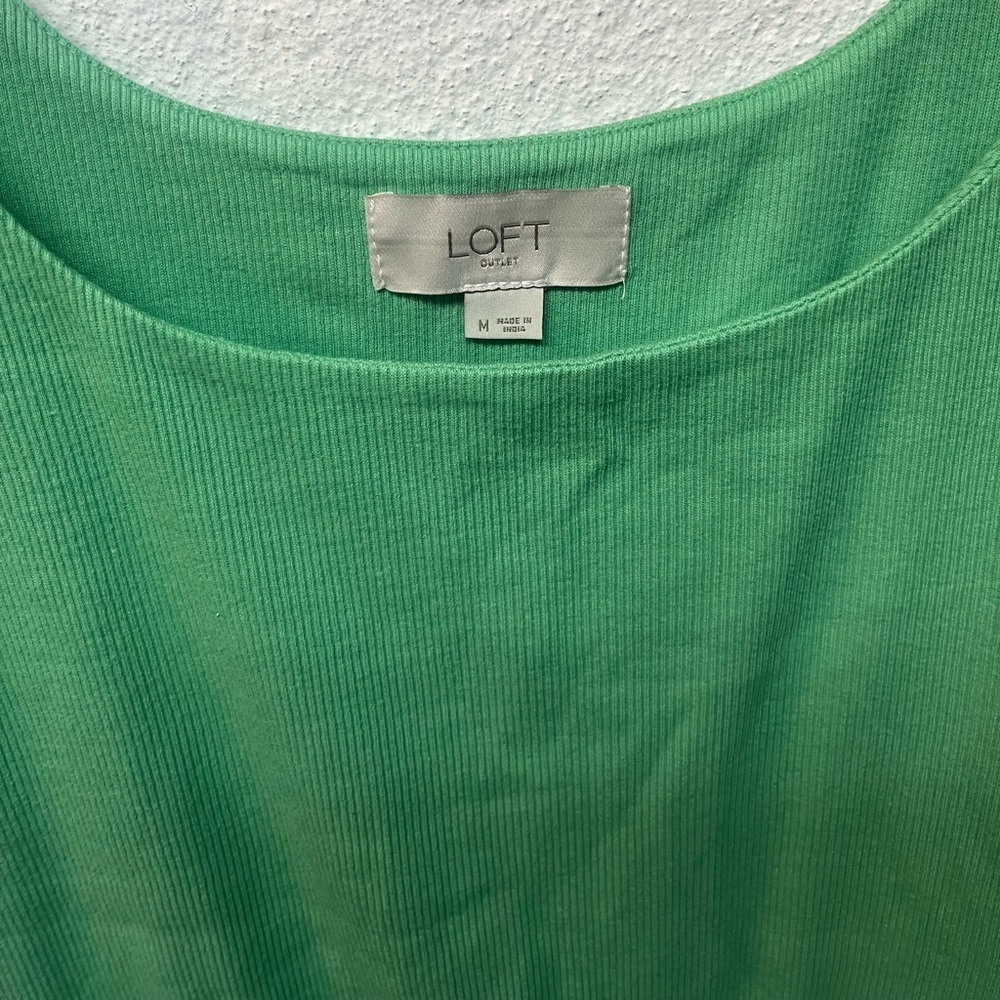 LOFT Casual Sleeveless Green Dress. Size Medium - Picture 2 of 4